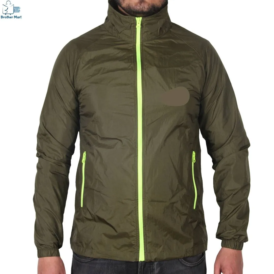 Men Green Windcheater