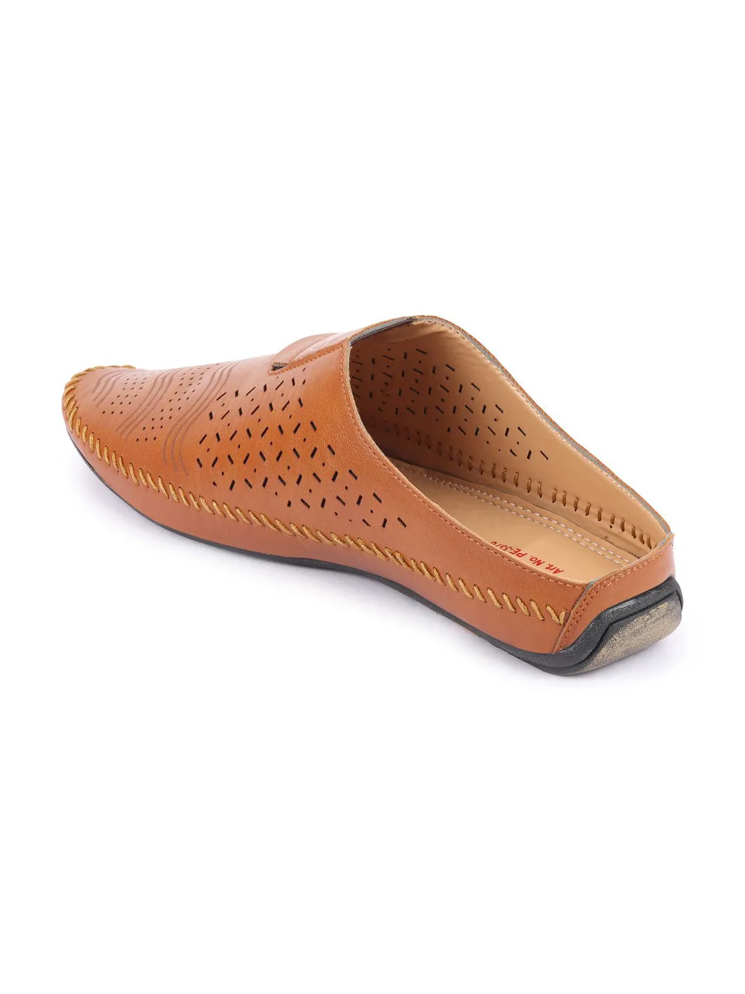 Men Tan Ethnic Slip-On Juttis