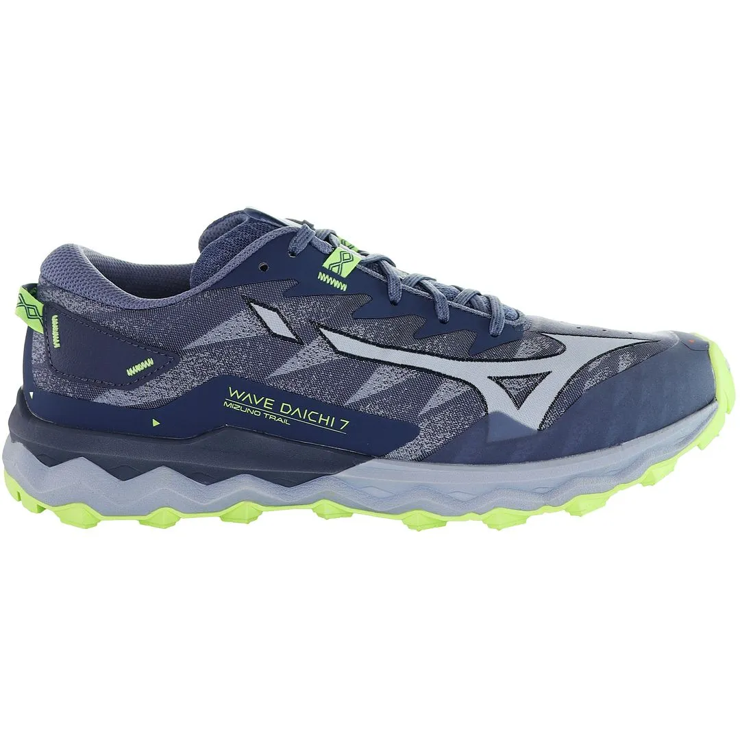 Mizuno Wave Daichi 7 Mens Blue Running Trainers