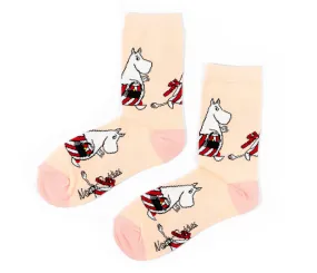 Moominmamma Running Errands Ladies Socks - Light Pink