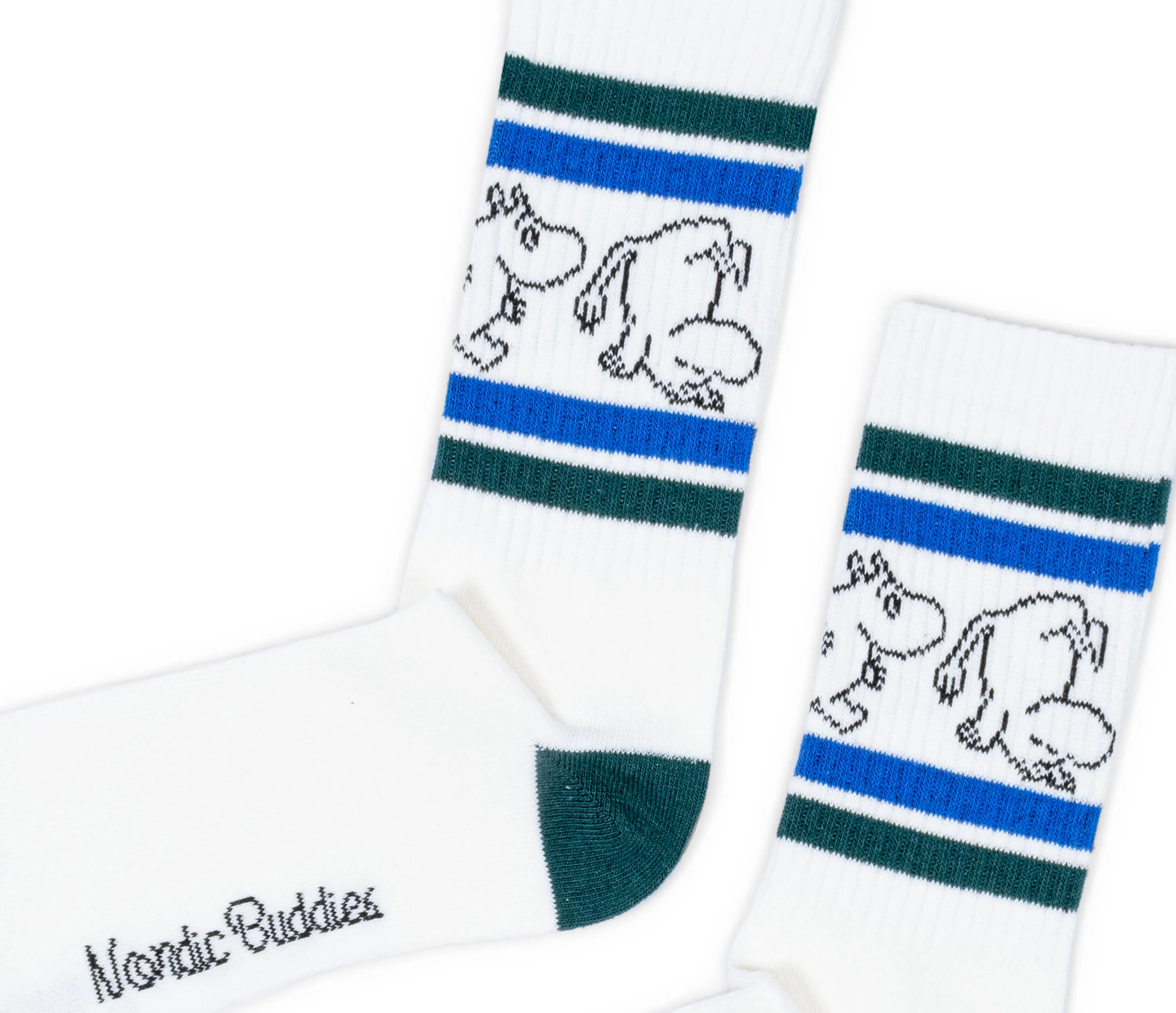 Moomintroll Retro Men Socks - White