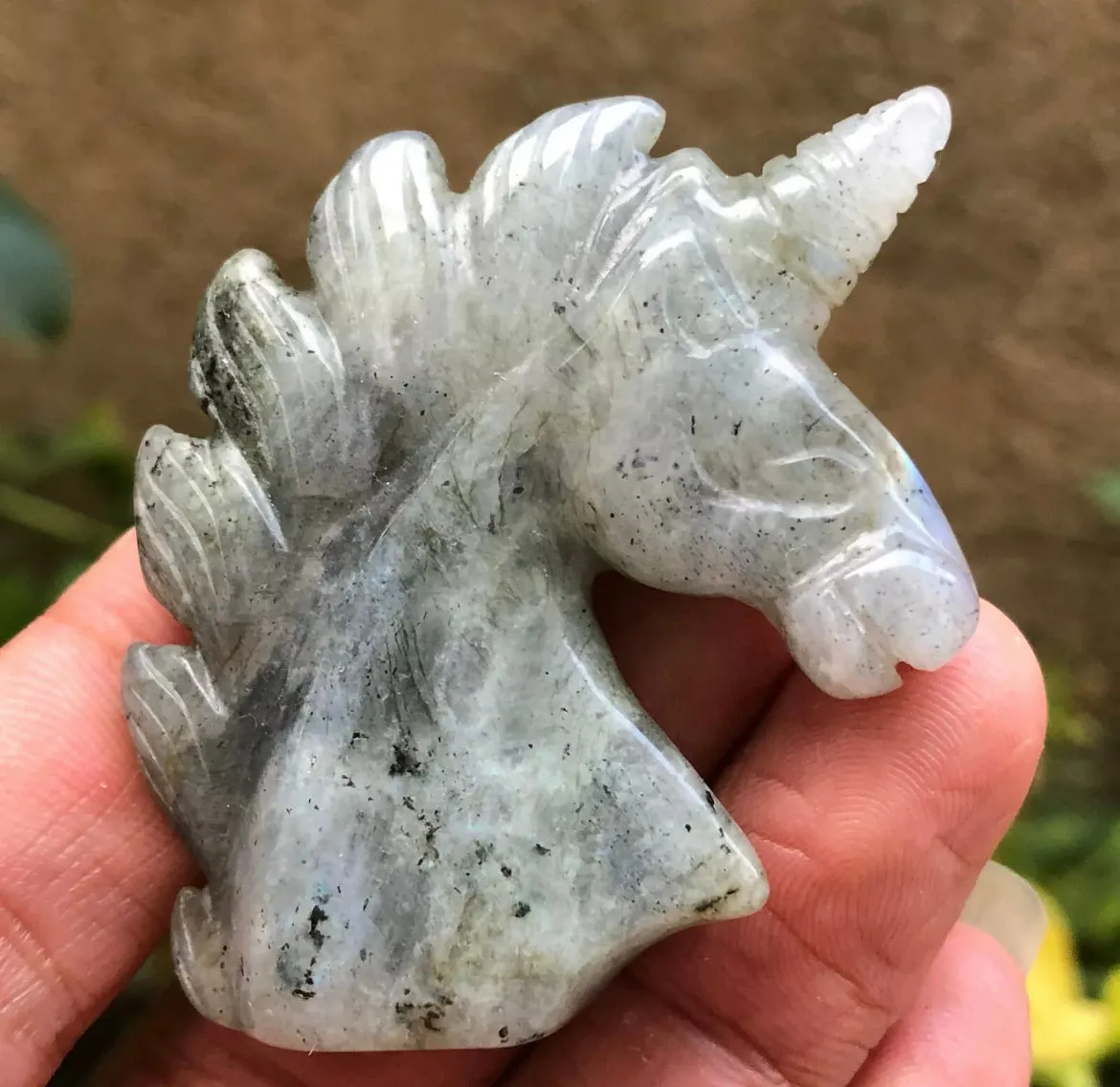 Natural Labradorite Unicorn