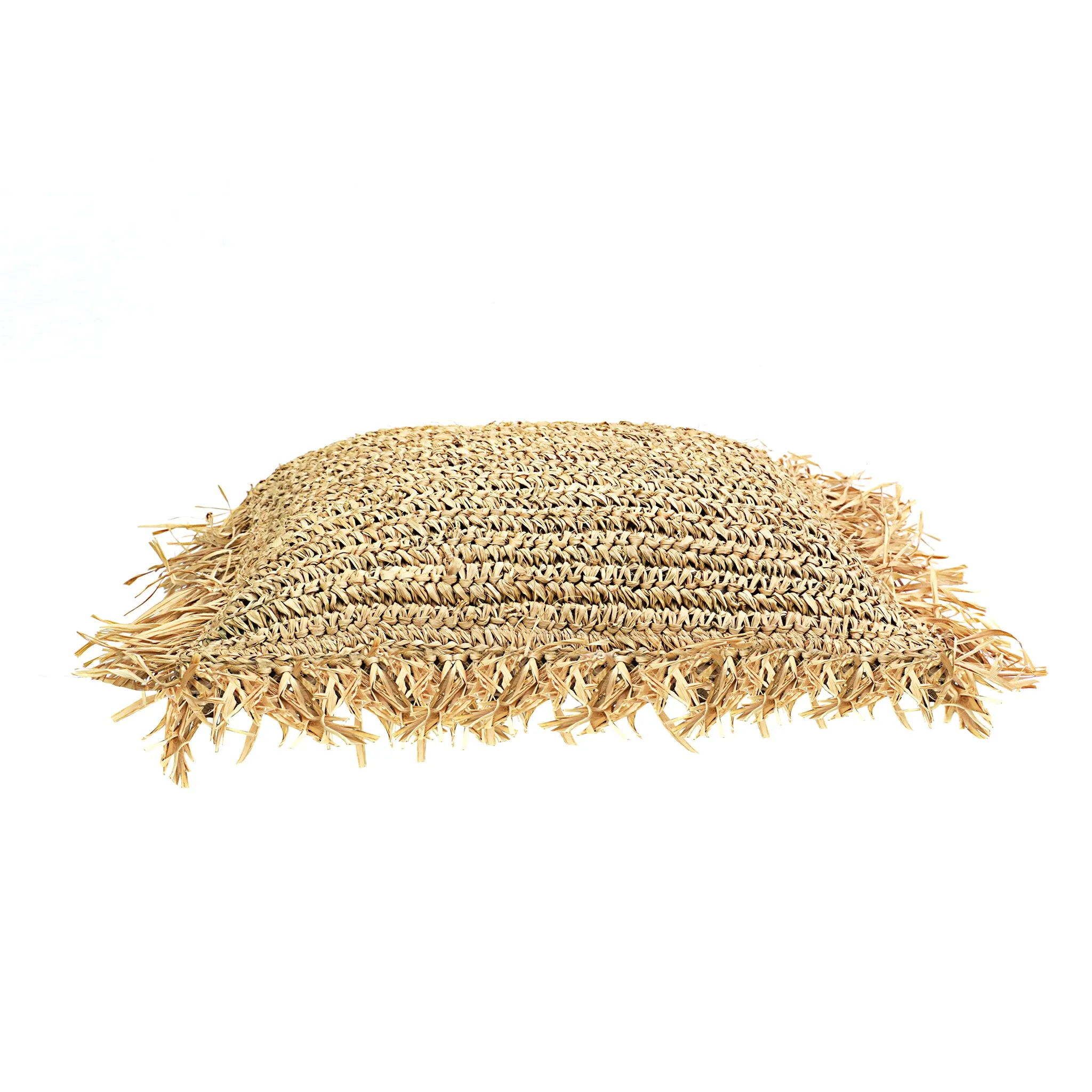 Natural Raffia Cushion Cover