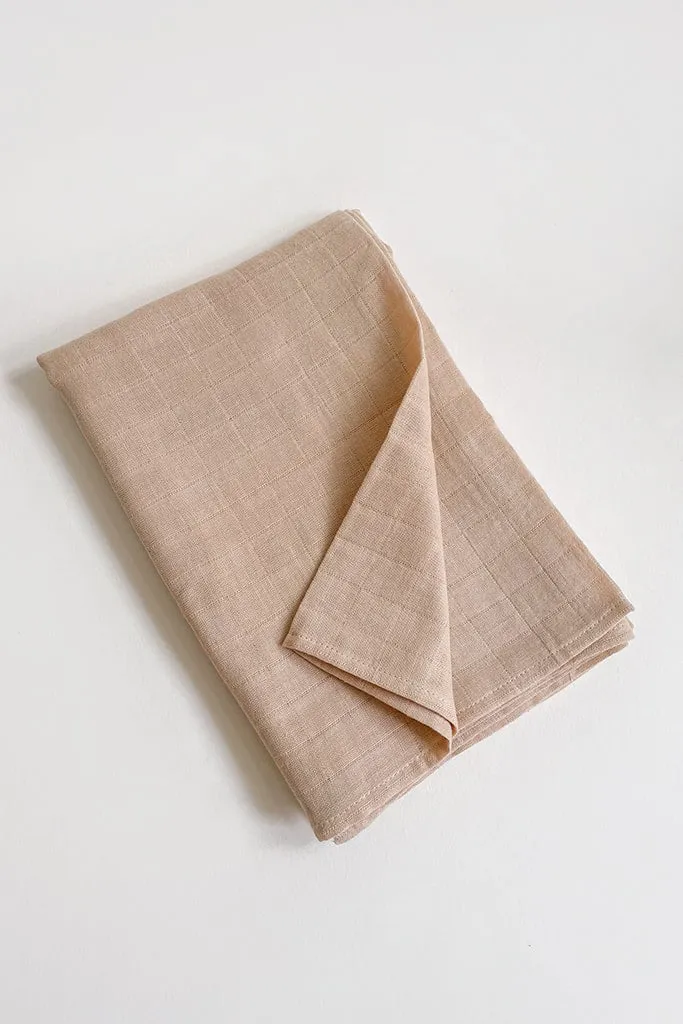 Organic Cotton Swaddle - Latte