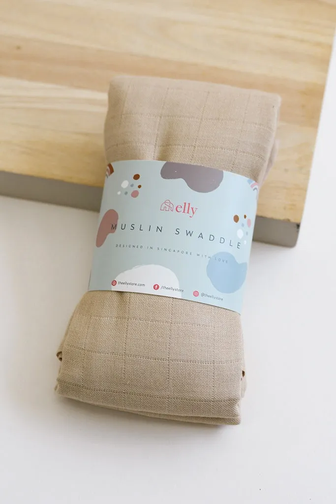 Organic Cotton Swaddle - Latte