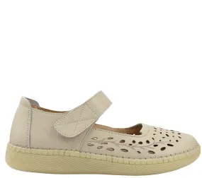 Pantofi casual, dama, STEPHANO, 2822 crem, piele naturala