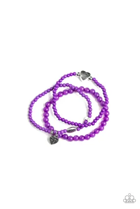 Paparazzi Really Romantic - Purple Bracelet