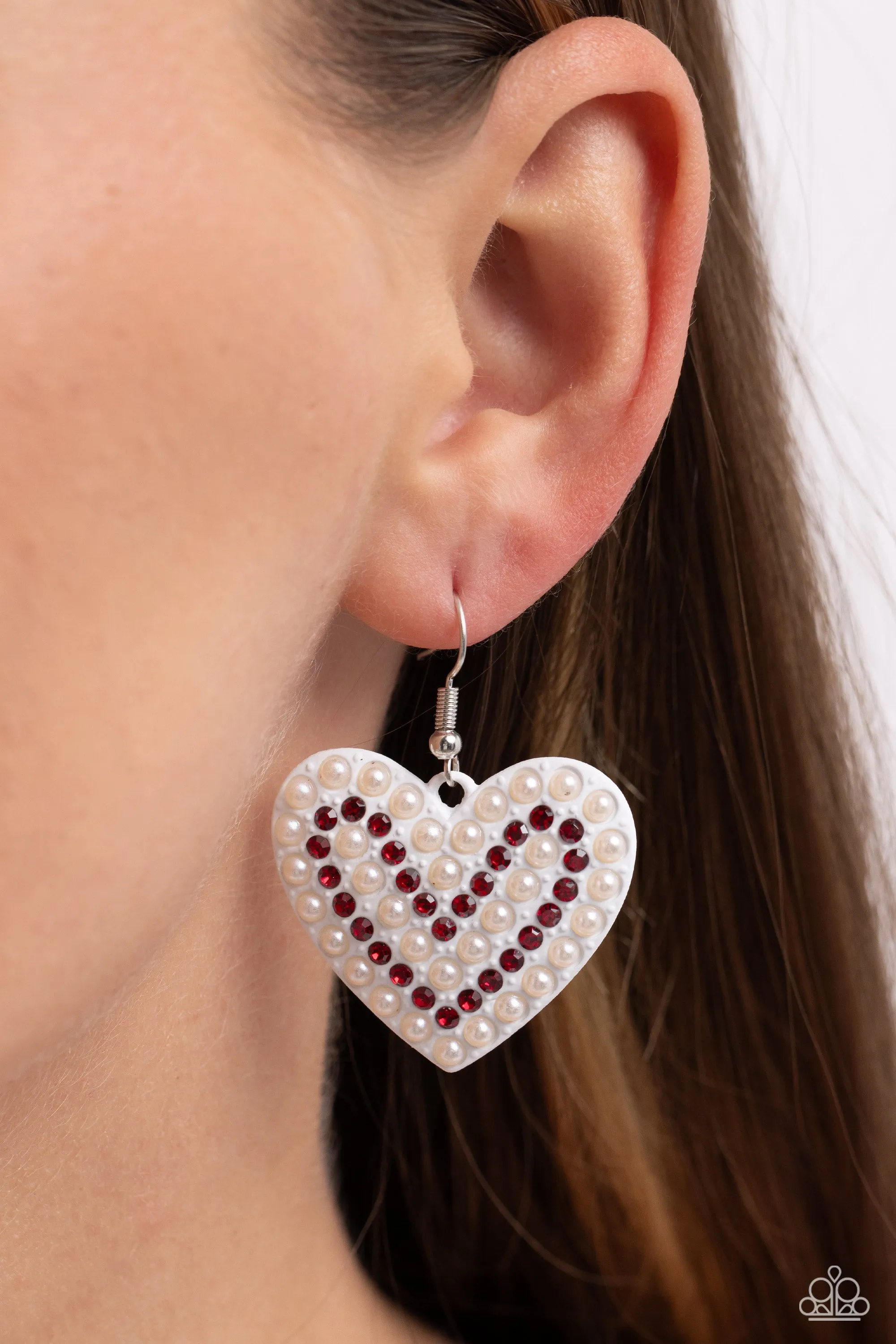 Paparazzi Romantic Reunion White Earrings