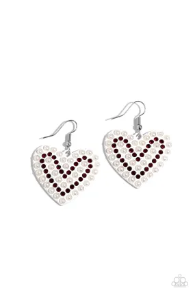 Paparazzi Romantic Reunion White Earrings