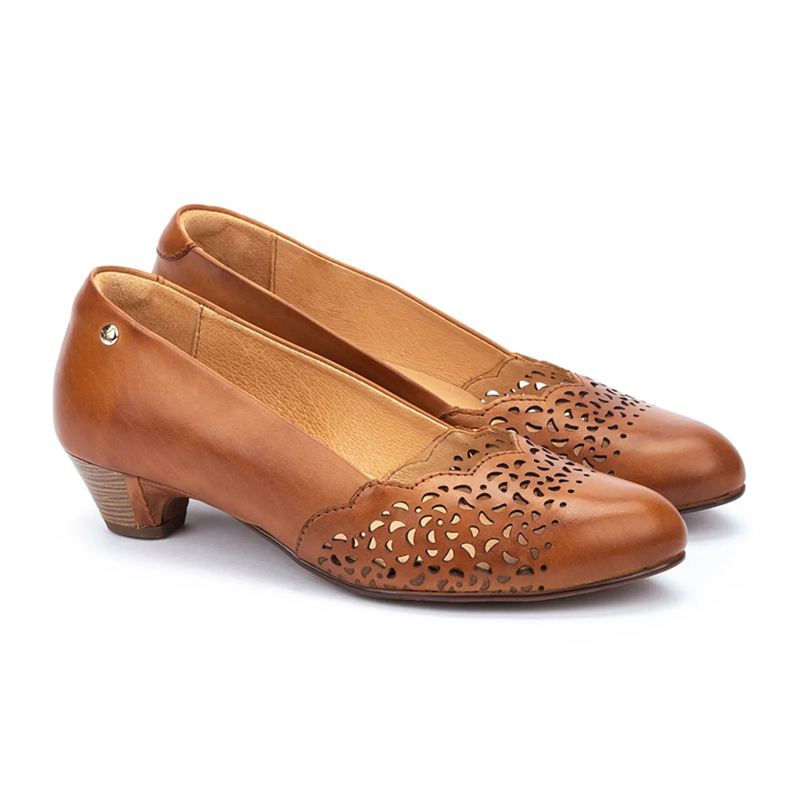 Womens Pikolinos Elba Heeled Sandals, Brandy Brown - Style W4B-5837