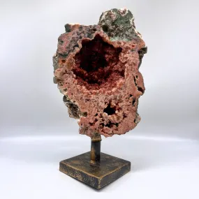 Pink Amethyst Display on Stand Graceful Gemstone