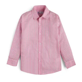 Pink Cotton white Lined Shirt