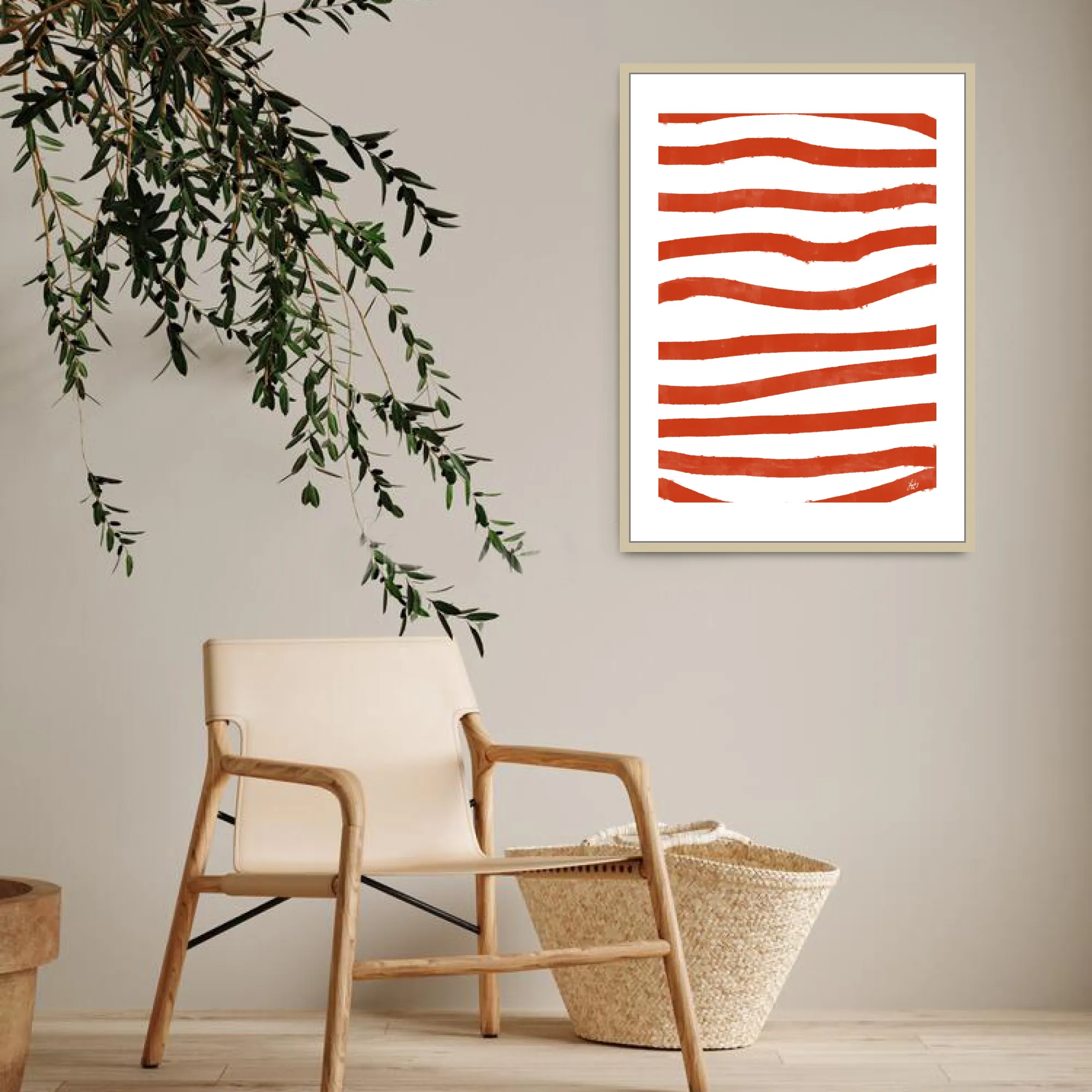 Poster: "Red Stripes"