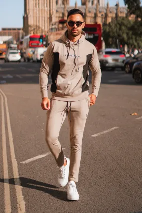 Racing Cotton Tracksuit - Cream