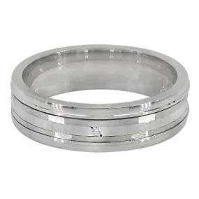 Real silver mediator ring for men