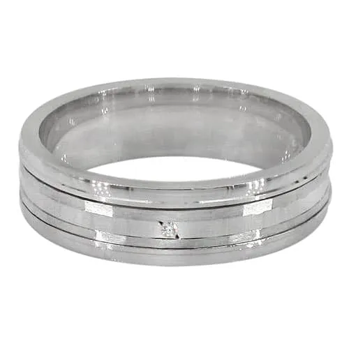 Real silver mediator ring for men