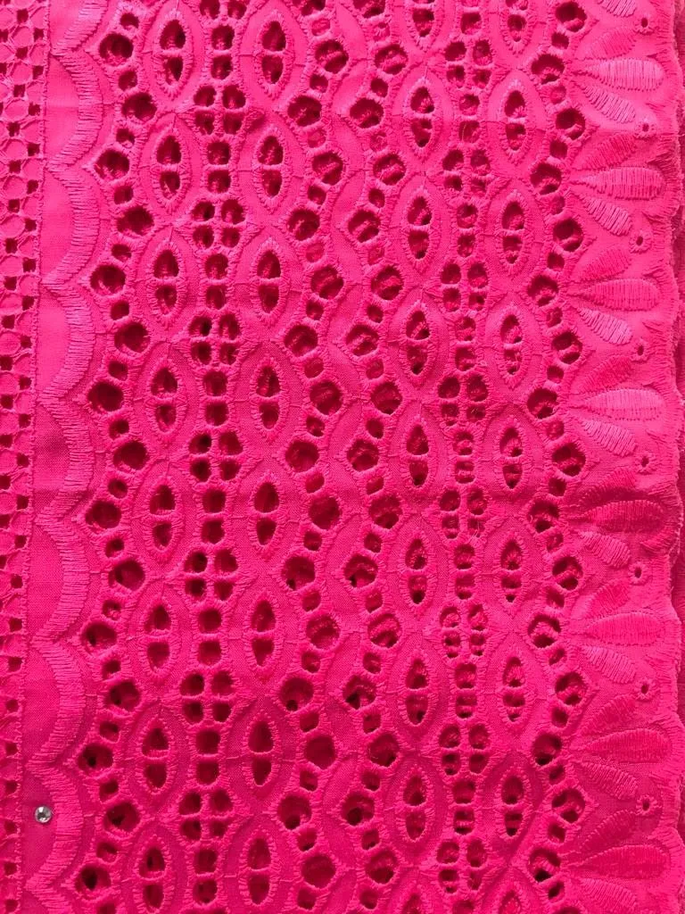 Romantic Pink Lace Fabric