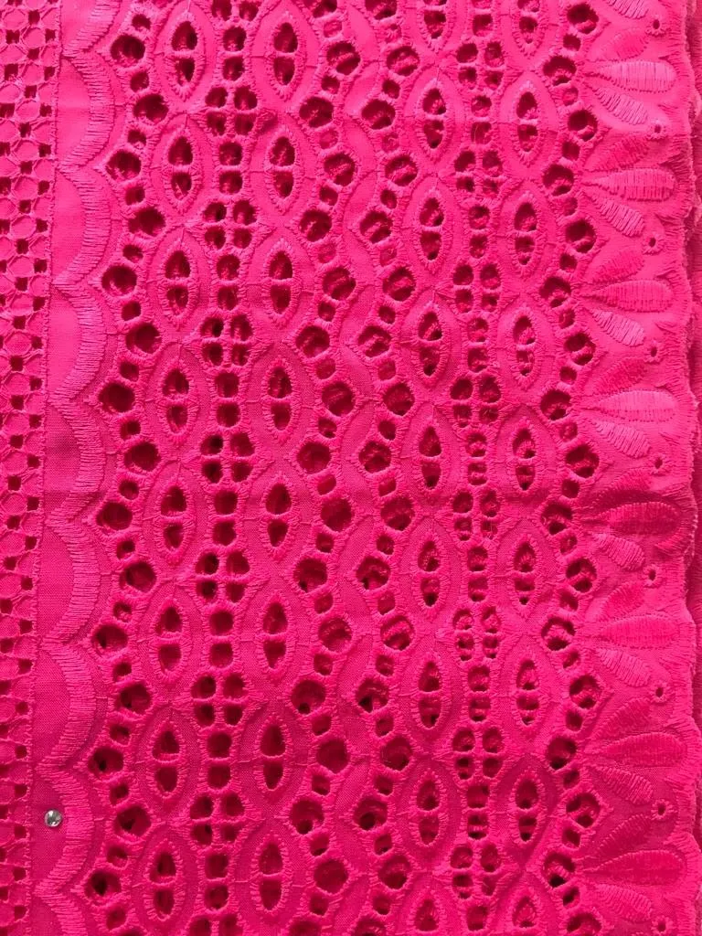 Romantic Pink Lace Fabric