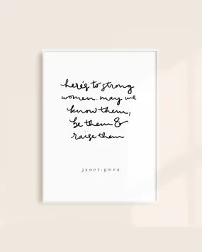 Strong Women Print