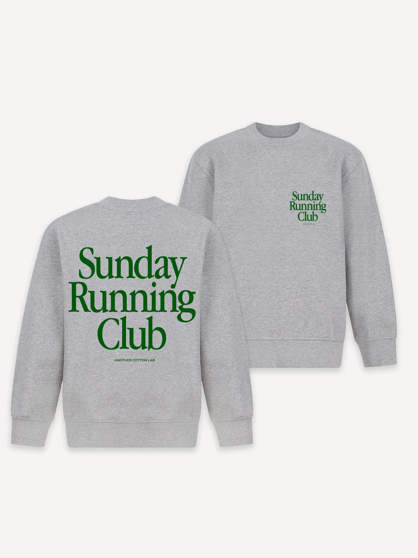 Organic Cotton Sunday Running Club Kids Sweatshirt - Eco-Friendly Cozy Athletic Wear for Children