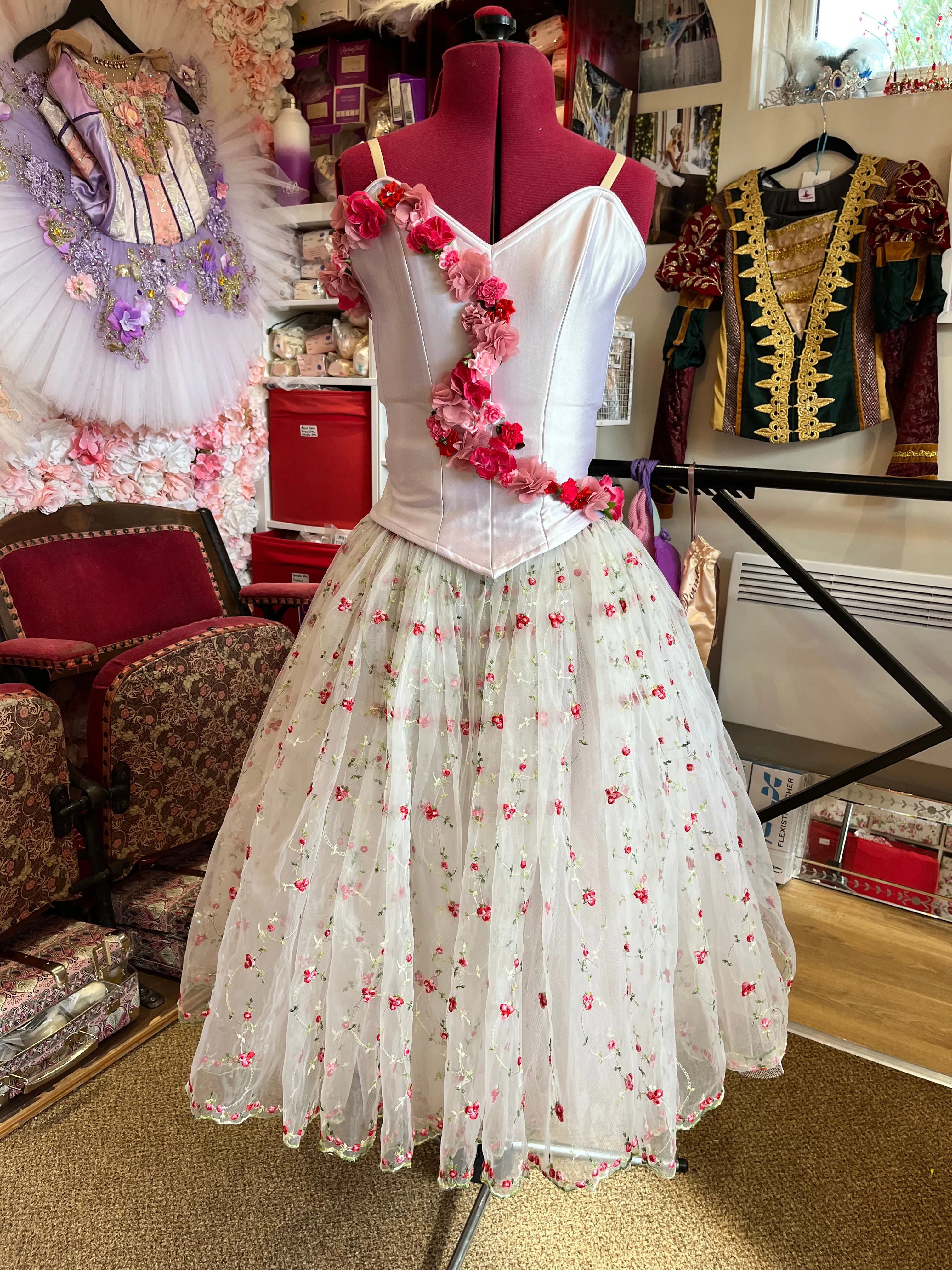 Floral Awakening Romantic Tutu Dress - Rental Only