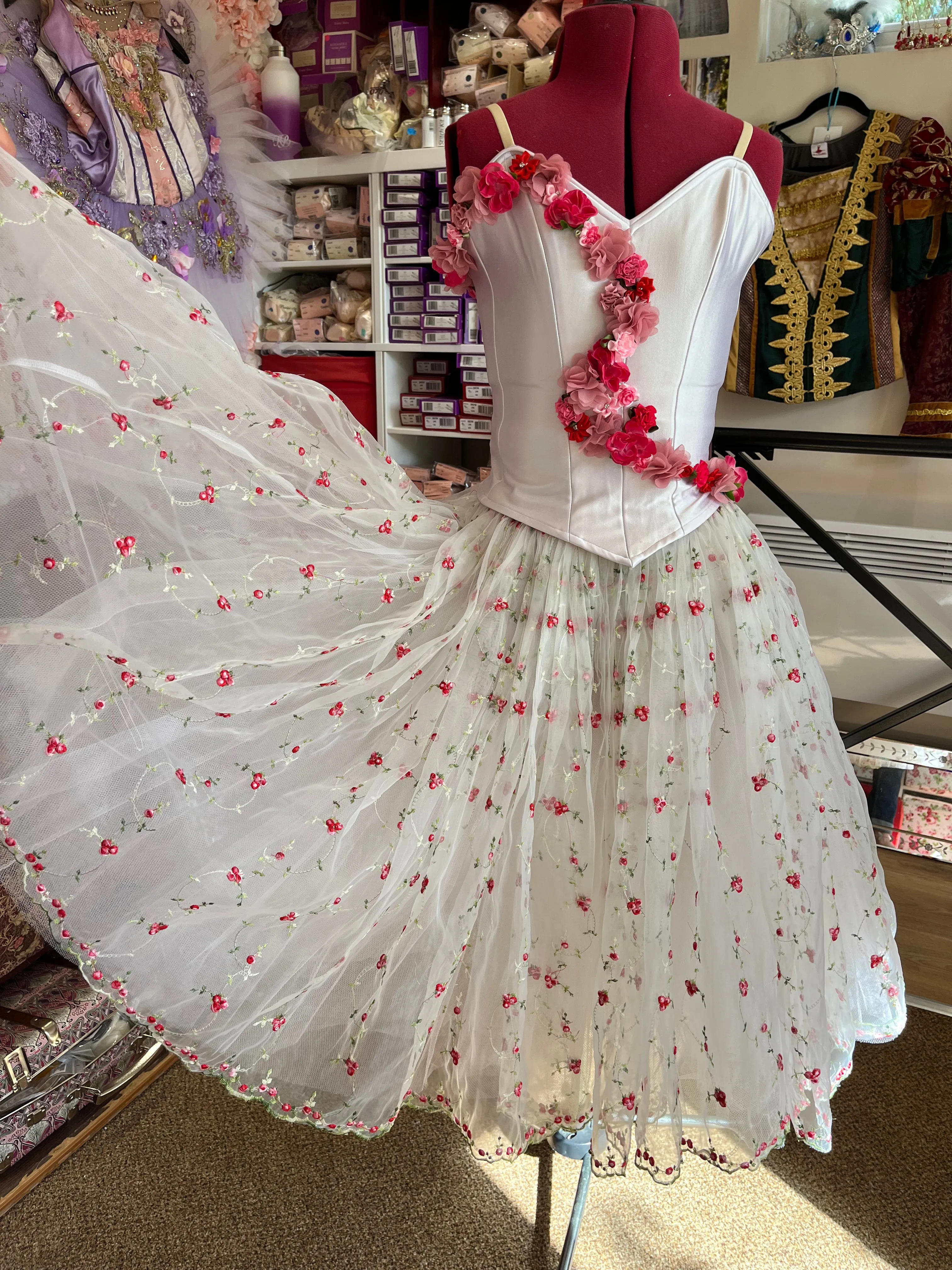 Floral Awakening Romantic Tutu Dress - Rental Only