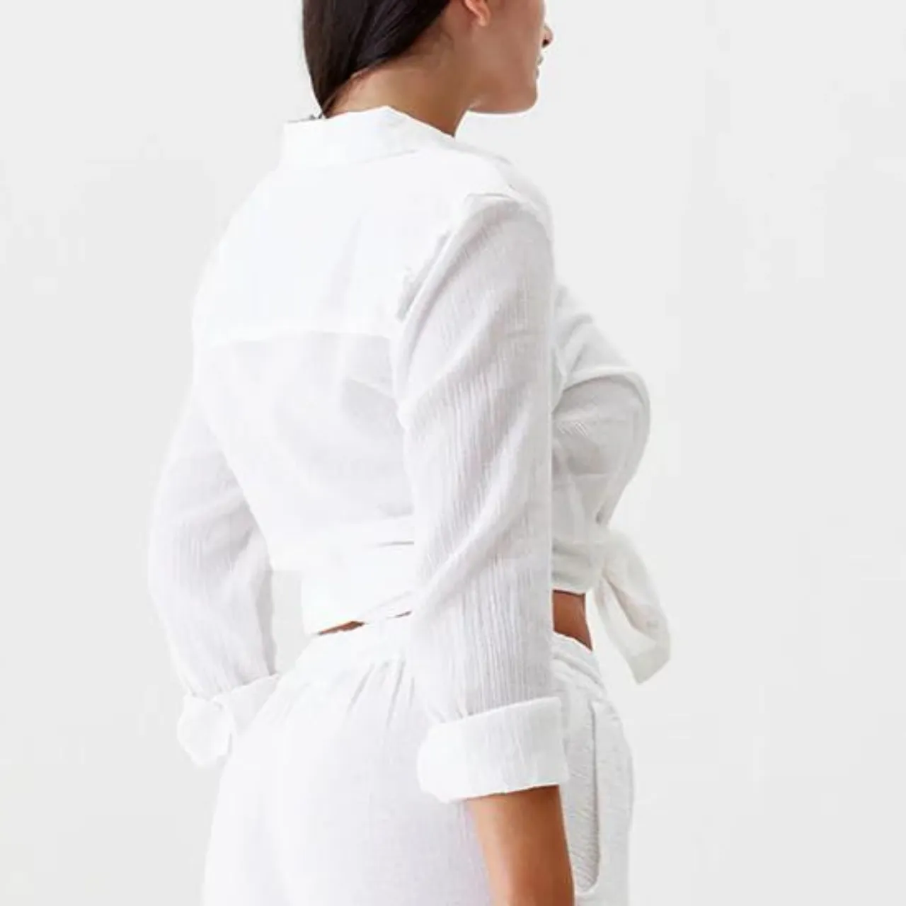 Tina White Cotton Shirt