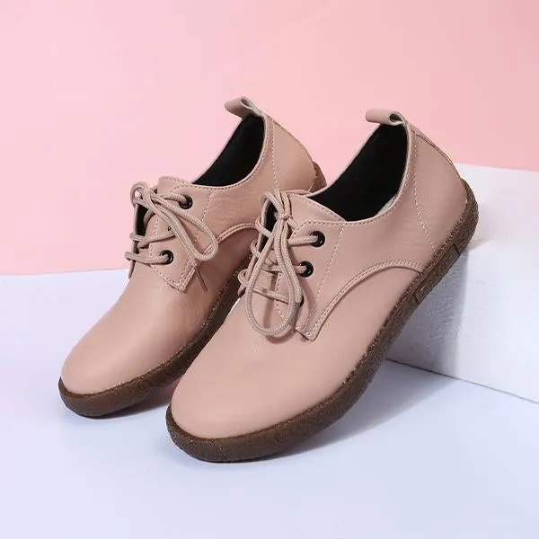 Women's Casual Everyday Versatile Lace-Up Flats 31213308S