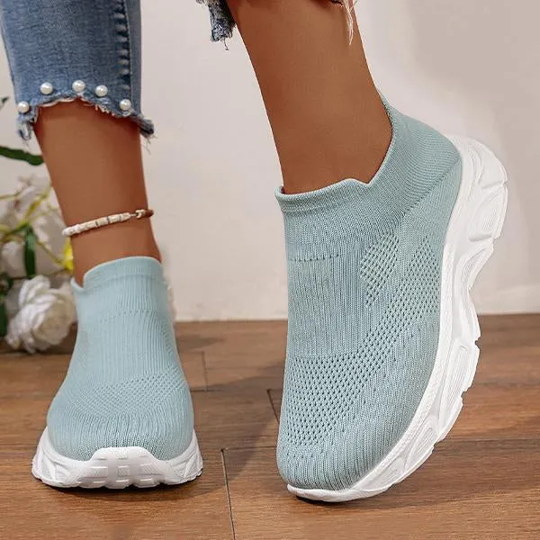 Women's Casual Mesh Breathable Slip-On Sneakers 44619813S