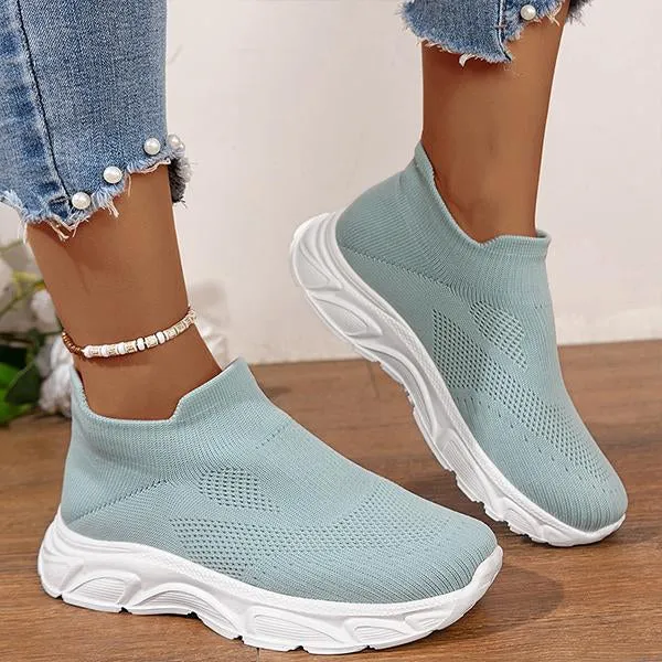 Women's Casual Mesh Breathable Slip-On Sneakers 44619813S