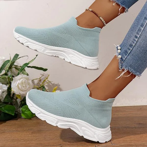 Women's Casual Mesh Breathable Slip-On Sneakers 44619813S