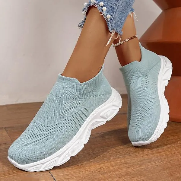 Women's Casual Mesh Breathable Slip-On Sneakers 44619813S